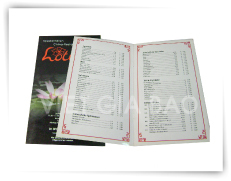 in menu giấy cho nhà hàng quán ăn lấy liền trong 1 ngày tại tphcm